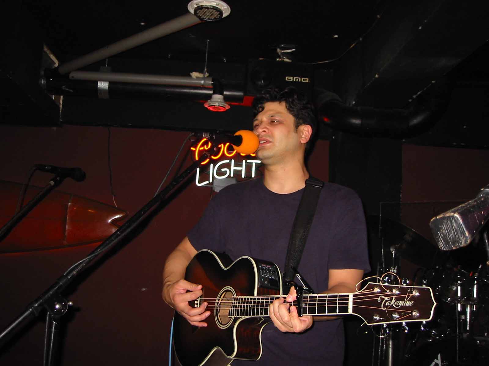 Jake at Open Mic at Casa 2002